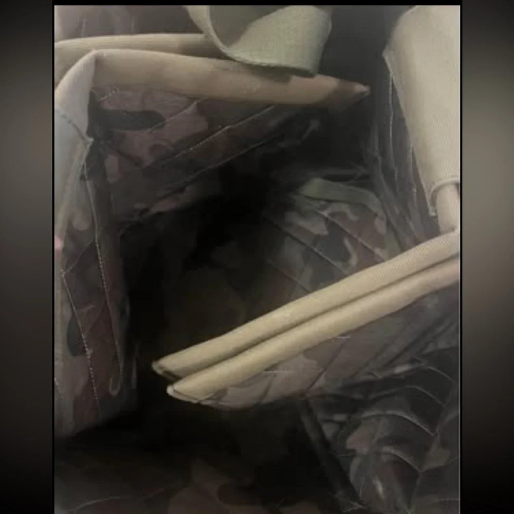 Pet carrier travel bag camo army print